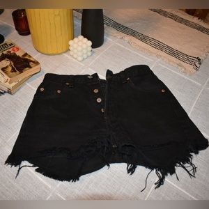 Vintage black Levi cutoffs